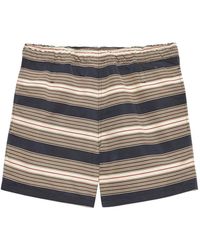 Prada - Striped Swim Trunks - Lyst