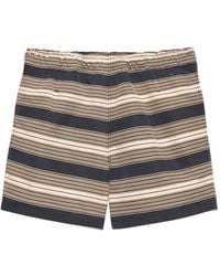 Prada - Striped Swim Trunks - Lyst