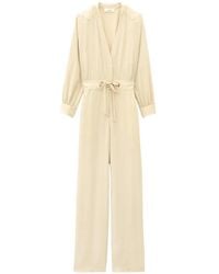 Ba&sh - Pere V-Neck Drawstring-Waist Jumpsuit - Lyst