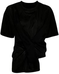 JNBY - Asymmetric Pleated T-Shirt - Lyst