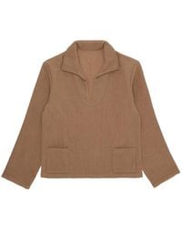 Fortela - Patch-Pocket V-Neck Sweater - Lyst