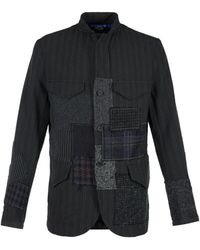 Junya Watanabe - Patchwork Pinstripe Jacket - Lyst