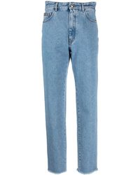 Gcds - Straight Jeans With Crystal Embellished Details - Lyst