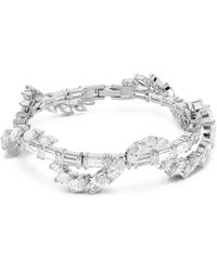 Swarovski - Mesmera Armbanden Verfraaid Met Kristallen En Bladerpatroon - Lyst