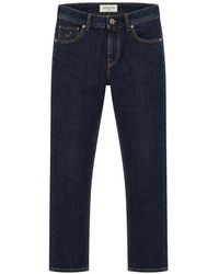 Jacob Cohen - Logo-Embroidered Contrast-Stitch Jeans - Lyst