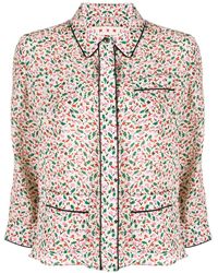 Marni Geblümtes Hemd im Pyjama-Stil - Natur