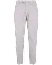 Michael Coal - Pantalones Rectos De Algodón Con Bolsillos - Lyst
