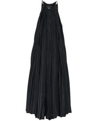 Max Mara - Pleated Crystal-Embellished Maxi Dress - Lyst