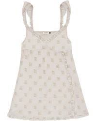 MISBHV - Velour Monogram Slip Dress - Lyst