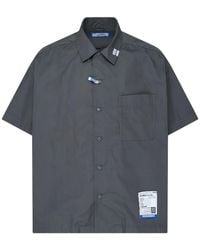 Maison Mihara Yasuhiro - Logo-Patch Short-Sleeve Shirt - Lyst
