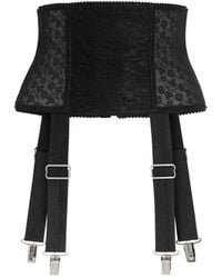 Dolce & Gabbana - Lace-Appliqué Suspender Belt - Lyst