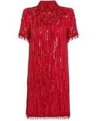 Jenny Packham - Snapdragon Sequin-Embellished Mini Dress - Lyst
