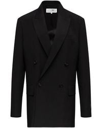 MM6 by Maison Margiela - Double-Breasted Blazer - Lyst