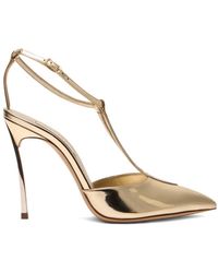Casadei - Victory Buckle-Detail Heeled Pumps - Lyst