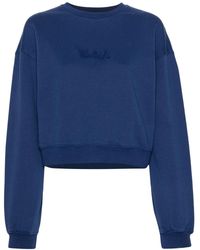 Woolrich - Katoenen Sweater Met Geborduurd Logo - Lyst