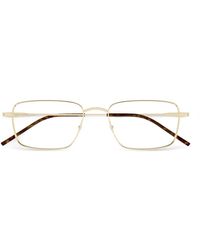 Saint Laurent - Brille Mit Eckigem Gestell - Lyst