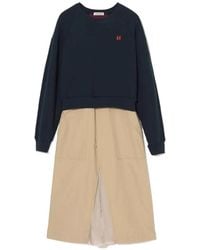 Undercover - Trompe L'Oeil Layered Midi Dress - Lyst