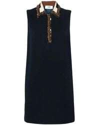 Fendi - Robe-Polo Courte À Ornements De Sequins - Lyst