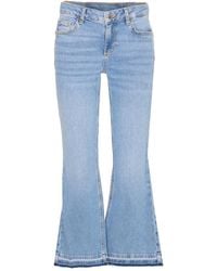 Liu Jo - Logo-Plaque Bootcut Jeans - Lyst