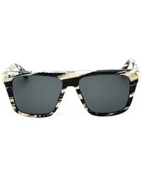 Roberto Cavalli - Leopard-Print Rectangle-Frame Sunglasses - Lyst