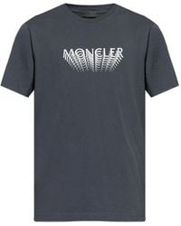 Moncler - Logo Printed T-Shirt - Lyst