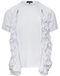 Comme des Garçons - Waterfall Ruffled T-Shirt - Lyst