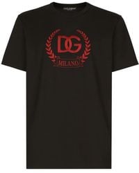 Dolce & Gabbana - Logo Cotton T-Shirt - Lyst