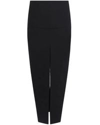 Rick Owens - Jupe Mi-Longue À Fente - Lyst