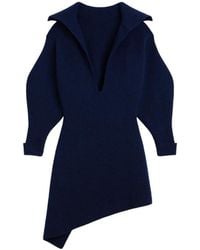 Givenchy - Slashed Mini-Jurk Van Wol En Kasjmier - Lyst