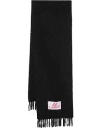 Marni - Logo-Patch Knitted Scarf - Lyst