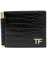 Tom Ford - Ferma banconote in pelle stampa coccodrillo - Lyst