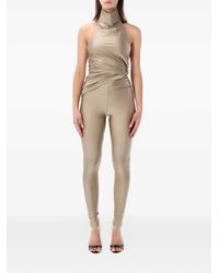 ANDAMANE - Tatiana Halter-Neck Knot Jumpsuit - Lyst