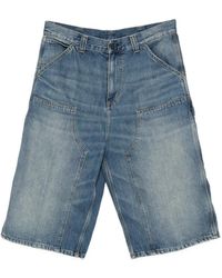 Carhartt - Og Oversized Loose Fit Double Knee Short Long Denim Short - Lyst