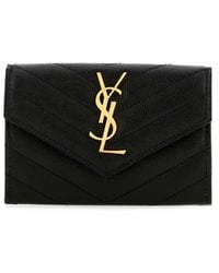Saint Laurent - Small Monogram Envelope Wallet - Lyst