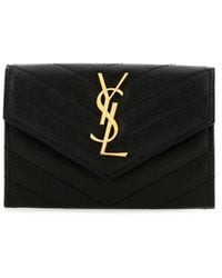 Saint Laurent - Small Monogram Envelope Wallet - Lyst