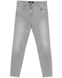 Elisabetta Franchi - Logo-Plaque Skinny Jeans - Lyst