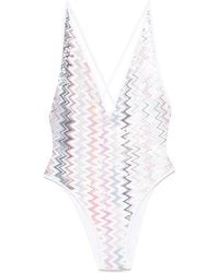 Missoni - Zigzag-Pattern Swimsuit - Lyst