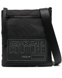 Versace Jeans Couture - Schultertasche Mit Logo-Patch - Lyst