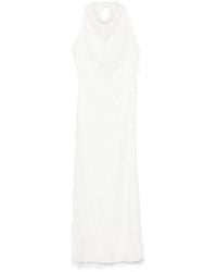 ROTATE BIRGER CHRISTENSEN - Abito Lungo Con Scollo All'Americana - Lyst
