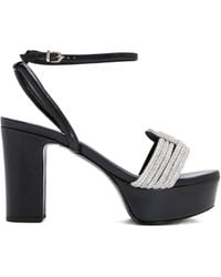 SCHUTZ SHOES - Sandales À Ornements En Cristal Bosa 105 Mm - Lyst