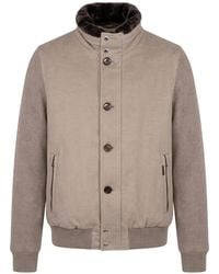 Moorer - Levion-B5L Faux-Fur Collar Jacket - Lyst