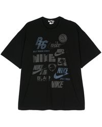 COMME DES GARÇON BLACK - T-shirt con logo x Nike - Lyst