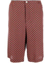 Gucci - Geometric Houndstooth Print Shorts - Lyst
