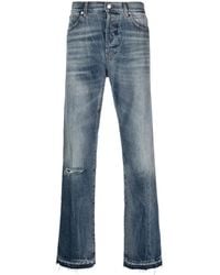 Department 5 - Stonewashed Straight-Leg Trousers - Lyst