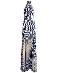 Silvia Tcherassi - Leonore Striped Halterneck Maxi Dress - Lyst