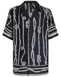 Dolce & Gabbana - Marina-Print Silk Twill Hawaii Shirt - Lyst