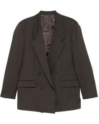 MARSĒM - Double-Breasted Peak-Lapels Blazer - Lyst