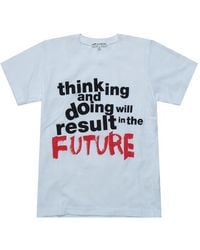 Comme des Garçons - Slogan-Print T-Shirt - Lyst