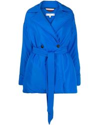 Tommy Hilfiger - Double-breasted Belted Coat - Lyst