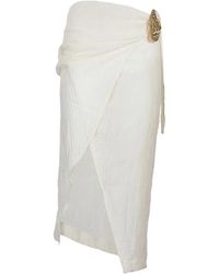 HAMOULET - Vega Embellished Midi Wrap Skirt - Lyst